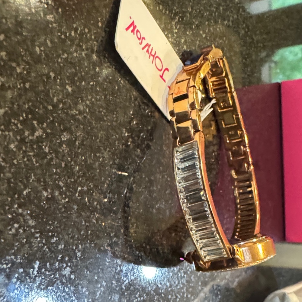 Betsey Johnson Rose Gold and Silver Women's Watch - Picture 4 of 6